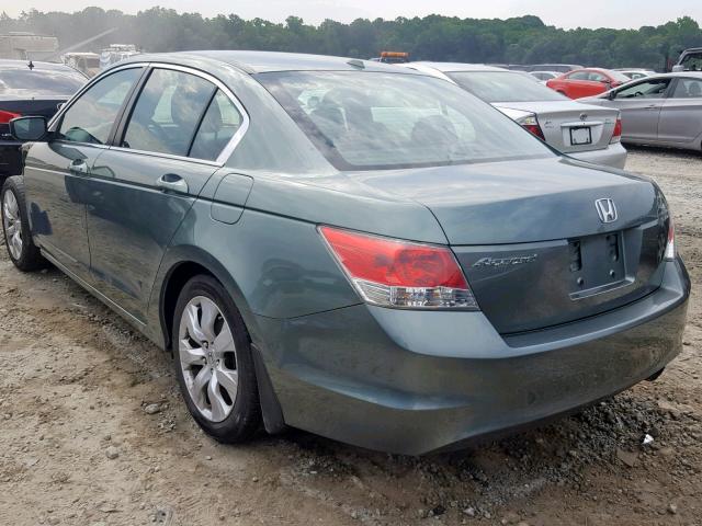 1HGCP2F84AA078702 - 2010 HONDA ACCORD EXL GREEN photo 3