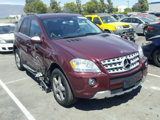 4JGBB7CBXAA568238 - 2010 MERCEDES-BENZ ML 550 4MA BURGUNDY photo 1