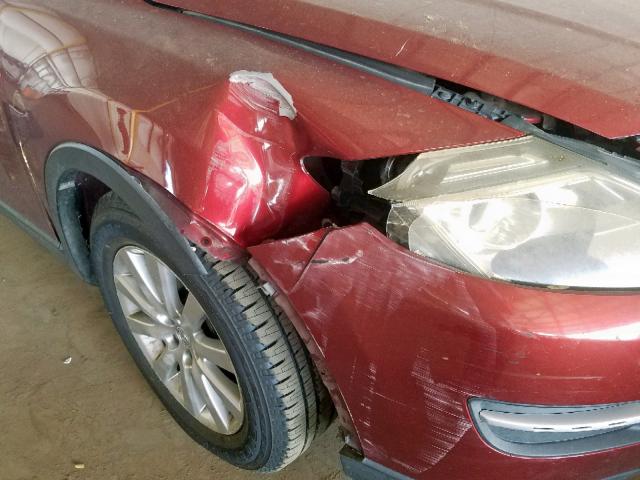 JM3TB28Y670120111 - 2007 MAZDA CX-9 BURGUNDY photo 9