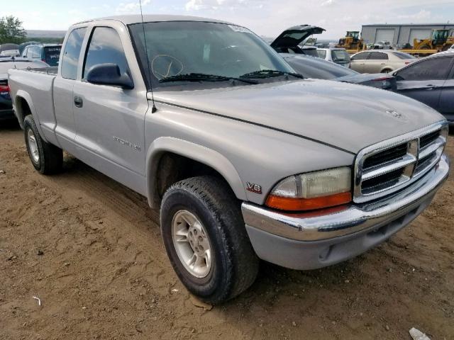 1B7GG22N1YS504474 - 2000 DODGE DAKOTA SILVER photo 1