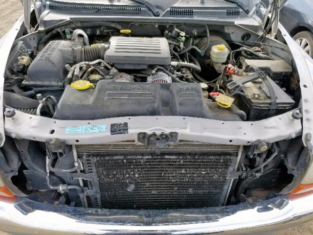 1B7GG22N1YS504474 - 2000 DODGE DAKOTA SILVER photo 7