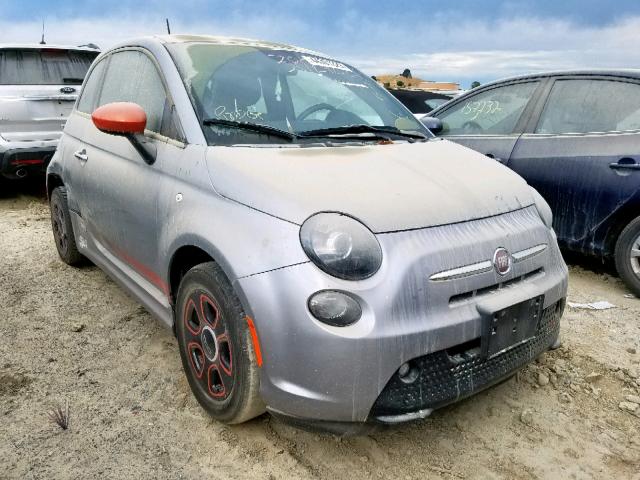 3C3CFFGE1FT570251 - 2015 FIAT 500 ELECTR GRAY photo 1