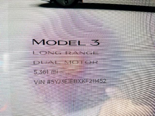 5YJ3E1EBXKF211452 - 2019 TESLA MODEL 3 WHITE photo 8