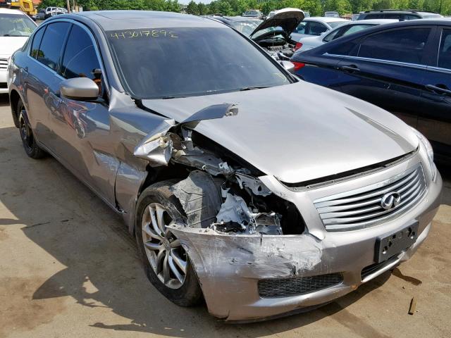 JNKCV61F49M360901 - 2009 INFINITI G37 GRAY photo 1