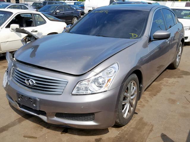 JNKCV61F49M360901 - 2009 INFINITI G37 GRAY photo 2