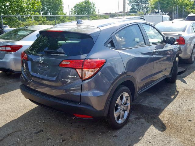 3CZRU6H70HM713919 - 2017 HONDA HR-V EXL GRAY photo 4