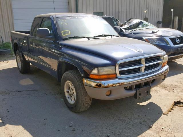 1B7GG22N8YS795958 - 2000 DODGE DAKOTA BLUE photo 1