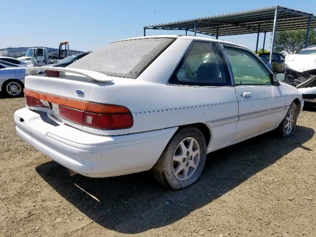 1FARP11J5RW252519 - 1994 FORD ESCORT LX WHITE photo 4