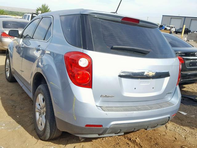 2GNALLEK0F6290075 - 2015 CHEVROLET EQUINOX L BLUE photo 3