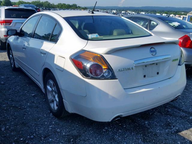 1N4CL21E19C132017 - 2009 NISSAN ALTIMA HYB WHITE photo 3