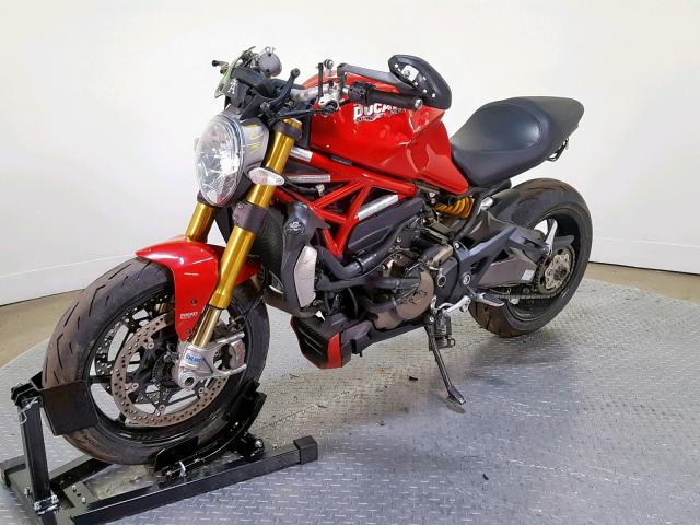 ZDM1RBSW6FB006264 - 2015 DUCATI MONSTER 12 RED photo 4