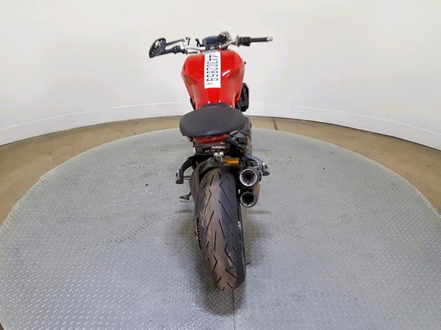 ZDM1RBSW6FB006264 - 2015 DUCATI MONSTER 12 RED photo 9