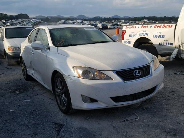 JTHBK262985052120 - 2008 LEXUS IS 250 WHITE photo 1