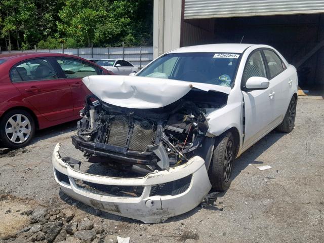 KNAFU4A20A5079631 - 2010 KIA FORTE EX WHITE photo 2