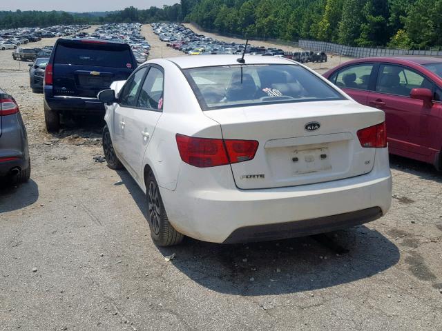 KNAFU4A20A5079631 - 2010 KIA FORTE EX WHITE photo 3