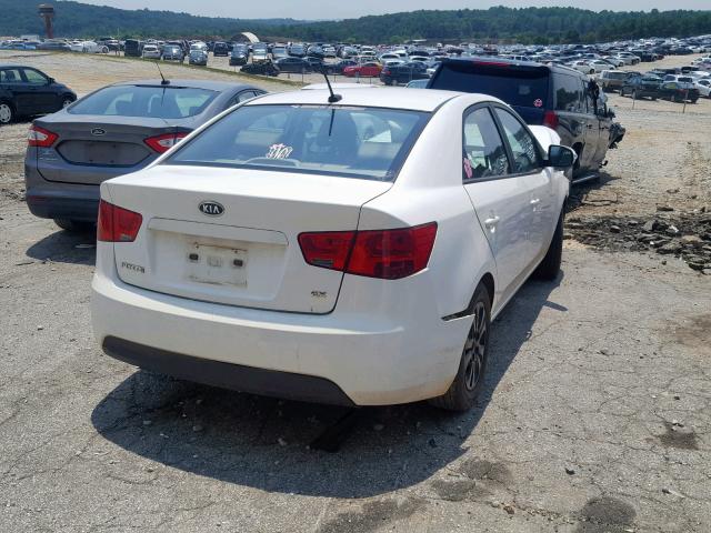 KNAFU4A20A5079631 - 2010 KIA FORTE EX WHITE photo 4