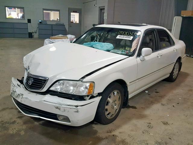 JH4KA96654C000584 - 2004 ACURA 3.5RL WHITE photo 2