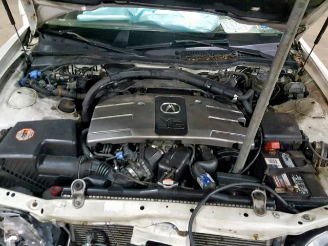 JH4KA96654C000584 - 2004 ACURA 3.5RL WHITE photo 7