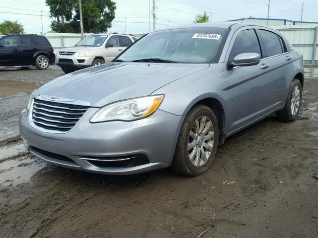 1C3CCBBB3DN549929 - 2013 CHRYSLER 200 TOURIN SILVER photo 2