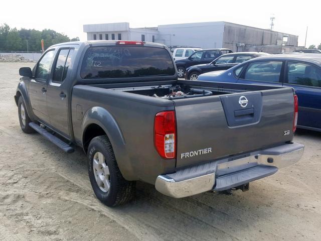 1N6AD09U27C440743 - 2007 NISSAN FRONTIER C GRAY photo 3