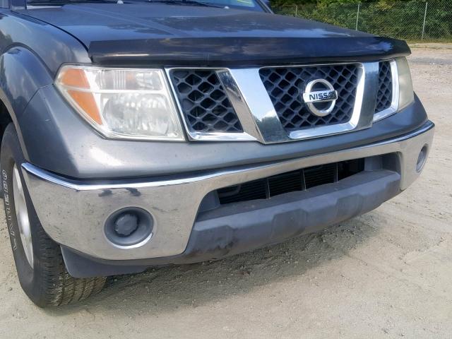 1N6AD09U27C440743 - 2007 NISSAN FRONTIER C GRAY photo 9