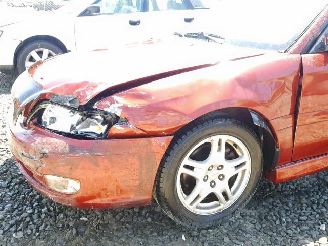 4S3BH645327300894 - 2002 SUBARU LEGACY GT RED photo 9