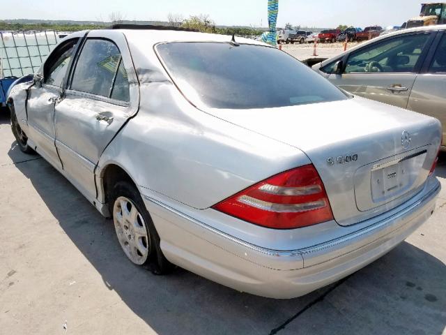 WDBNG75J61A182678 - 2001 MERCEDES-BENZ S 500 SILVER photo 3