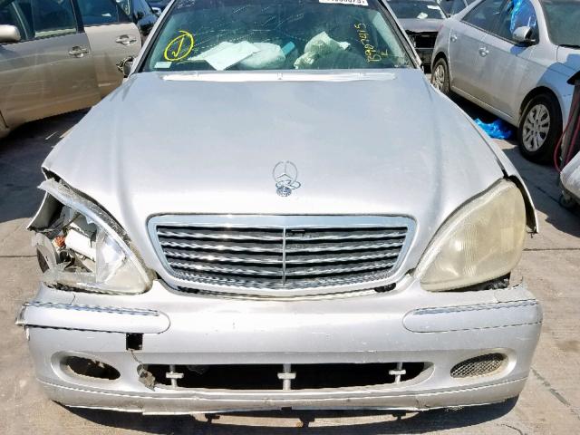 WDBNG75J61A182678 - 2001 MERCEDES-BENZ S 500 SILVER photo 7