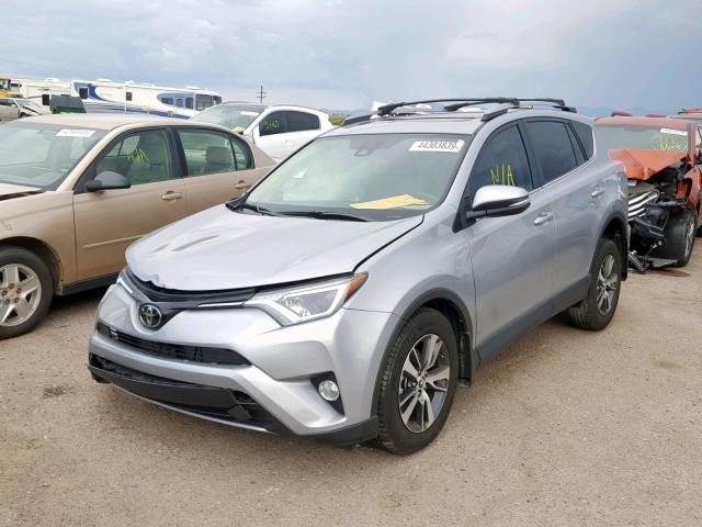 2T3RFREV2JW748180 - 2018 TOYOTA RAV4 ADVEN SILVER photo 2