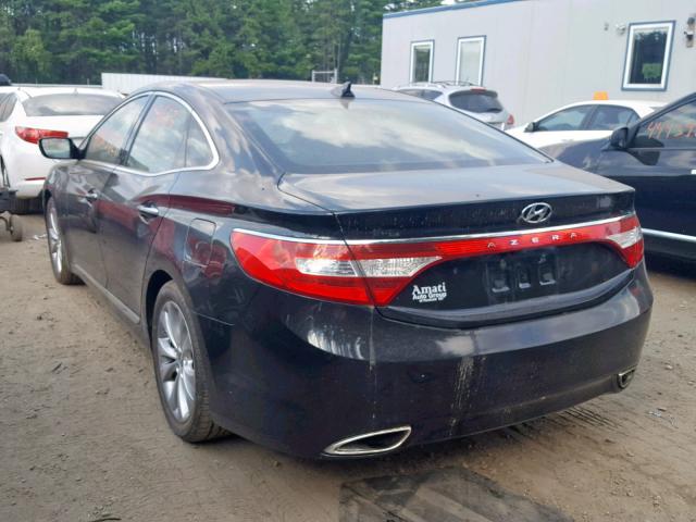 KMHFG4JG9DA324777 - 2013 HYUNDAI AZERA BLACK photo 3