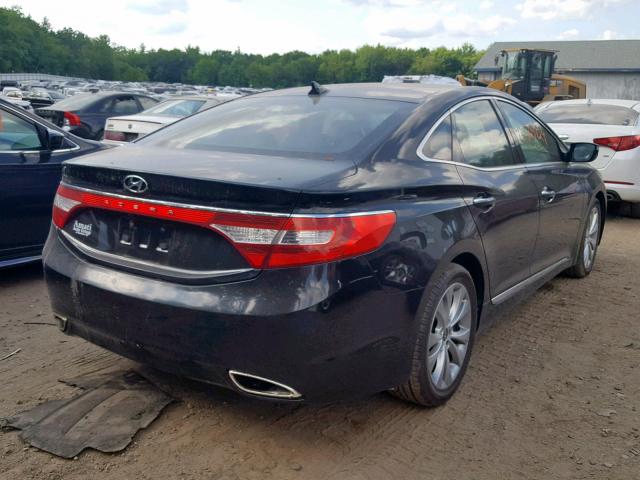 KMHFG4JG9DA324777 - 2013 HYUNDAI AZERA BLACK photo 4