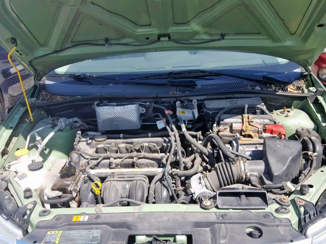 1FAHP32N28W175003 - 2008 FORD FOCUS S/SE GREEN photo 7