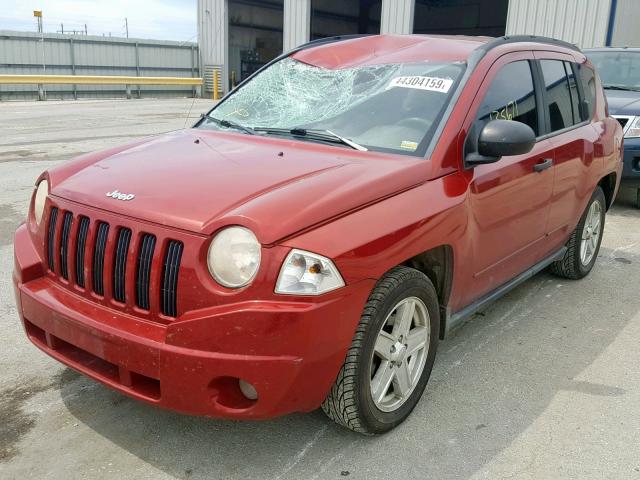 1J4FT47A29D124567 - 2009 JEEP COMPASS SP RED photo 2
