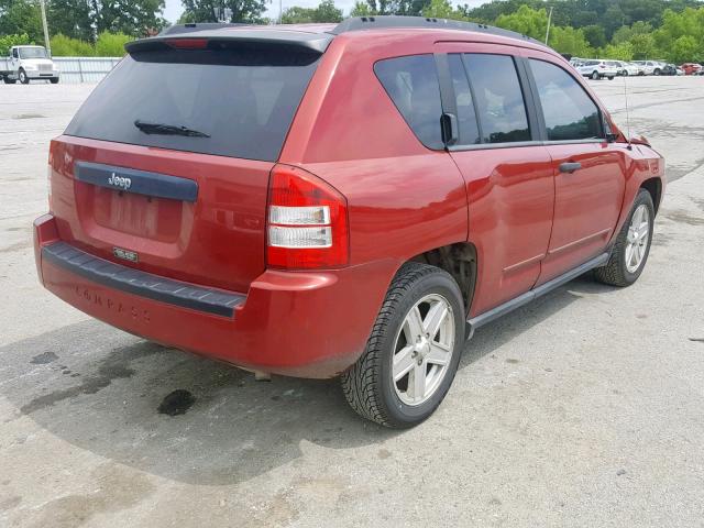 1J4FT47A29D124567 - 2009 JEEP COMPASS SP RED photo 4