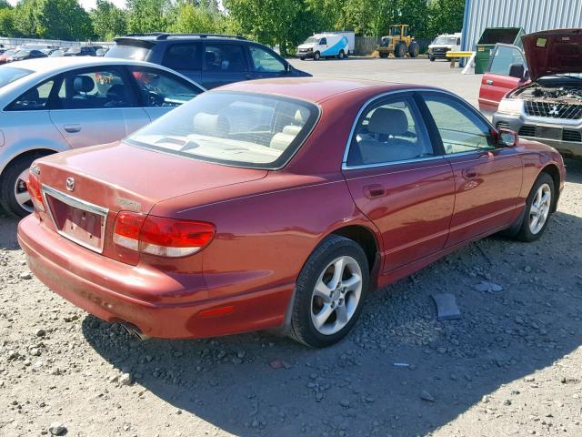 JM1TA221111711505 - 2001 MAZDA MILLENIA RED photo 4