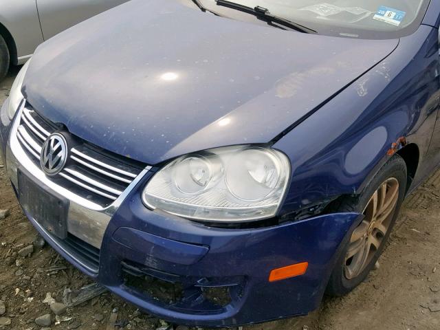 3VWSF71KX6M775134 - 2006 VOLKSWAGEN JETTA 2.5 BLUE photo 9