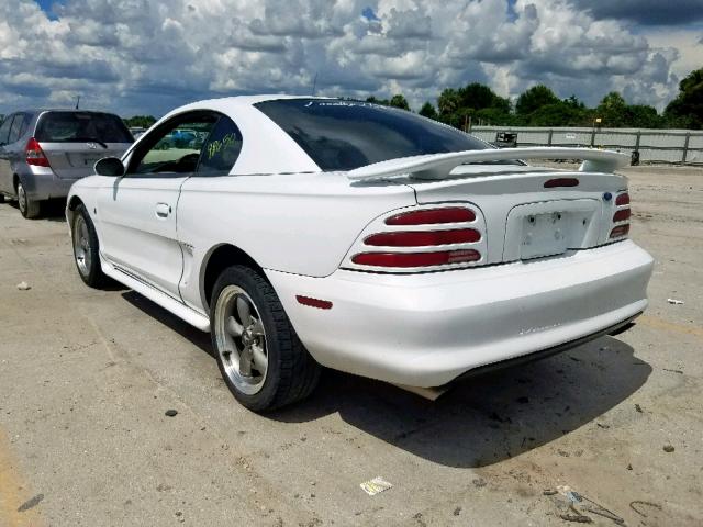 1FALP42T5SF215130 - 1995 FORD MUSTANG GT WHITE photo 3