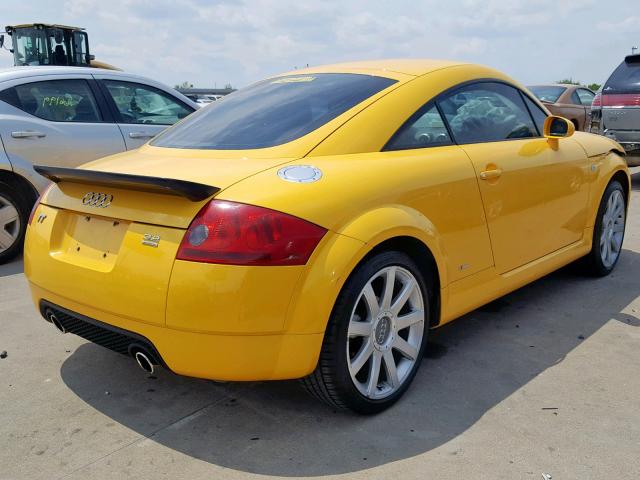 TRUWF28N141013091 - 2004 AUDI TT 3.2 QUA YELLOW photo 4