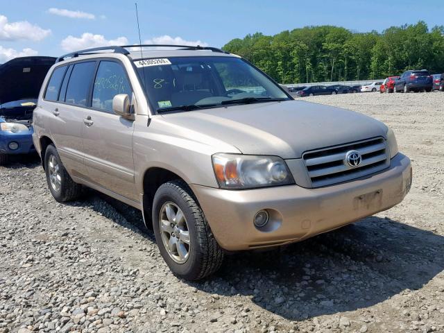 JTEDP21A950063830 - 2005 TOYOTA HIGHLANDER BEIGE photo 1