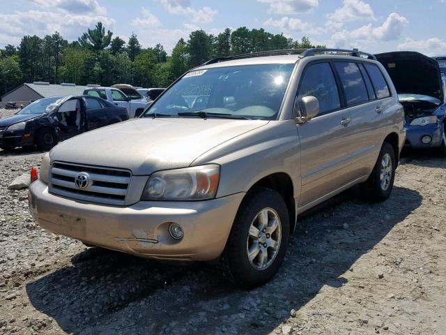 JTEDP21A950063830 - 2005 TOYOTA HIGHLANDER BEIGE photo 2