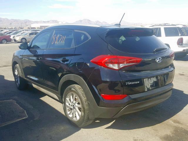 KM8J33A47HU582709 - 2017 HYUNDAI TUCSON LIM BLACK photo 3