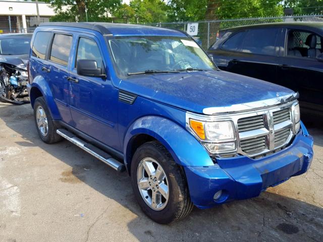 1D8GU58K27W636305 - 2007 DODGE NITRO SLT BLUE photo 1