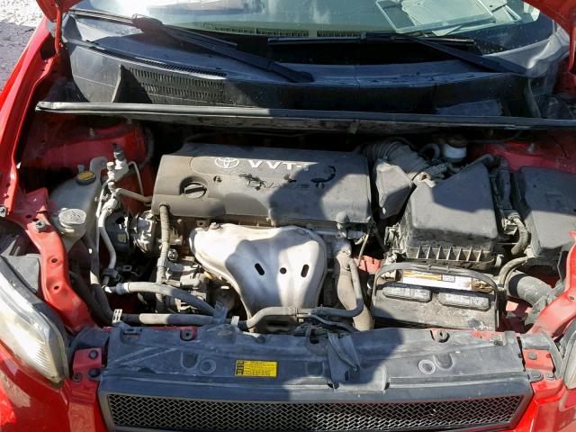 JTLKE50E791097499 - 2009 TOYOTA SCION XB 红色 照片 7