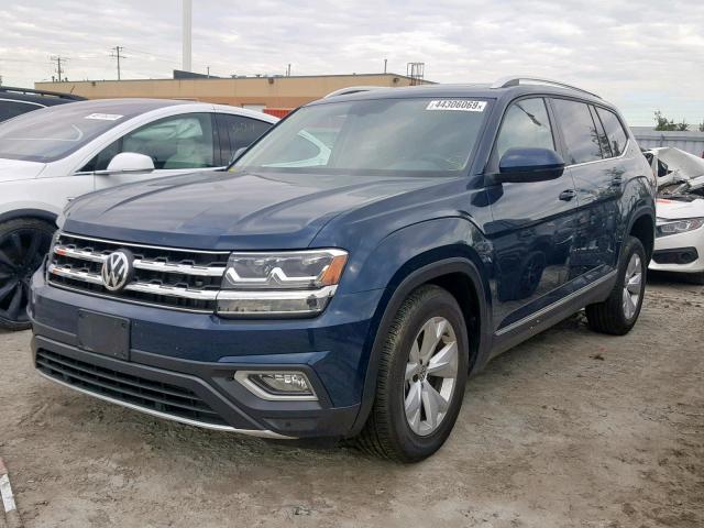 1V2MR2CA1JC552998 - 2018 VOLKSWAGEN ATLAS SEL BLUE photo 2