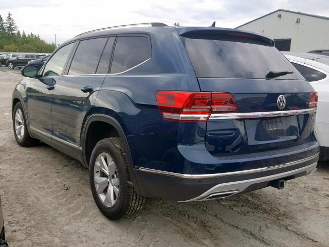 1V2MR2CA1JC552998 - 2018 VOLKSWAGEN ATLAS SEL BLUE photo 3