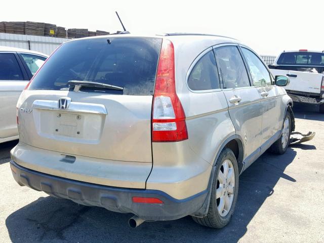 JHLRE48707C090313 - 2007 HONDA CR-V EXL GOLD photo 4