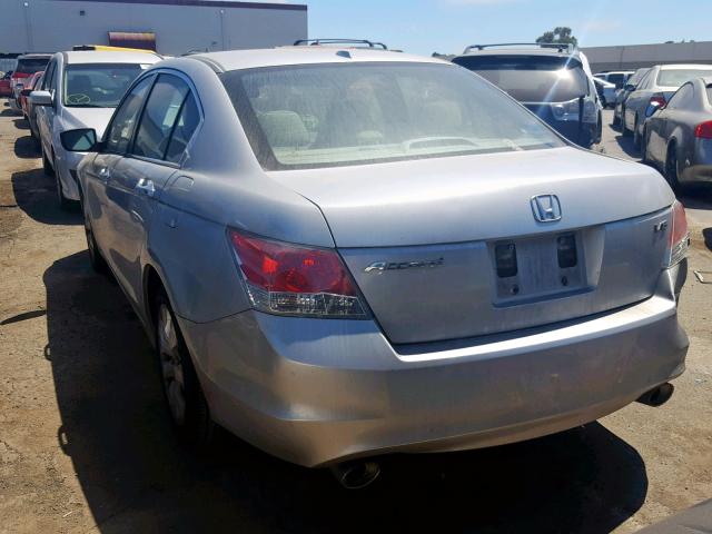 1HGCP368X9A041753 - 2009 HONDA ACCORD EXL SILVER photo 3