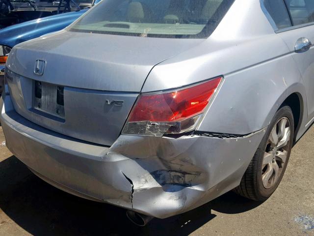 1HGCP368X9A041753 - 2009 HONDA ACCORD EXL SILVER photo 9