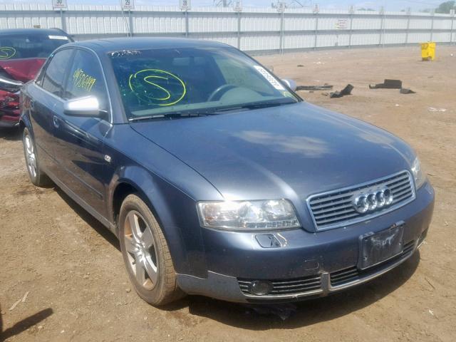 WAUJT68E62A298028 - 2002 AUDI A4 3.0 GRAY photo 1