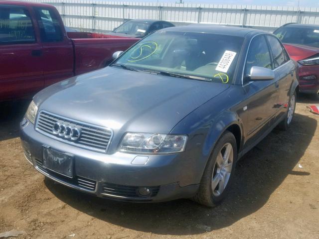 WAUJT68E62A298028 - 2002 AUDI A4 3.0 GRAY photo 2